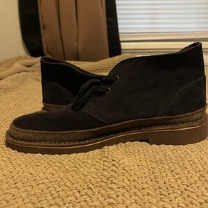 Clarks Bushacre Rand Navy Boots Size 8.5